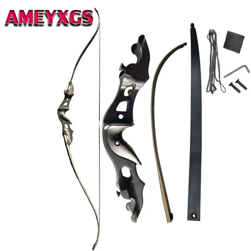 Bow Riser & ILF Limb Hunting Takedown Recurve Bow Right Hand for Hunting Shooti 