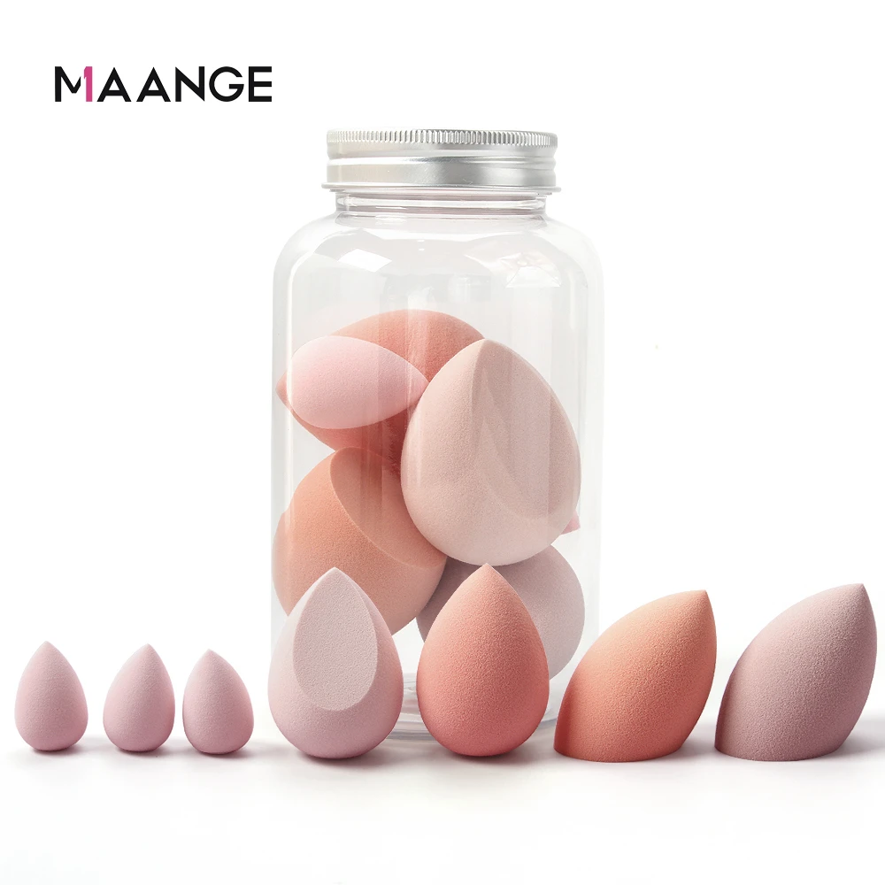 Maange 7個メイクスポンジ収納ボックスファンデーションパウダーbbクリームプロフェッショナル化粧品パフスポンジツールはaccessorie 化粧パフ Aliexpress