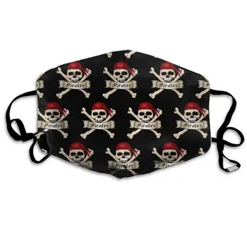 

Comfortable Two Layer Dust Mask, Soft Pirate Skull Crossbones Scarf Face Mask Cover Mouth for Adults and Teens