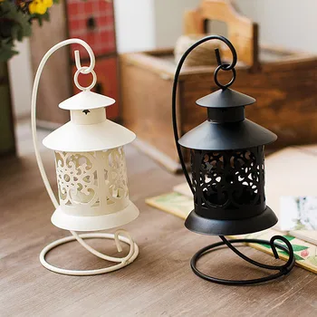 

European Style Morden Iron Moroccan Style Candlestick Candle Holder Candle Stand Light Holder Home Decoration Lantern 2020 New