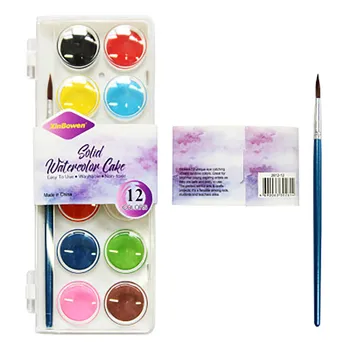 

Wall Painting 12-color Acrylic Paints Hand-painted Color Paint Diy Solid For Watercolor Paint Set Drawing Pigment Art Supplies