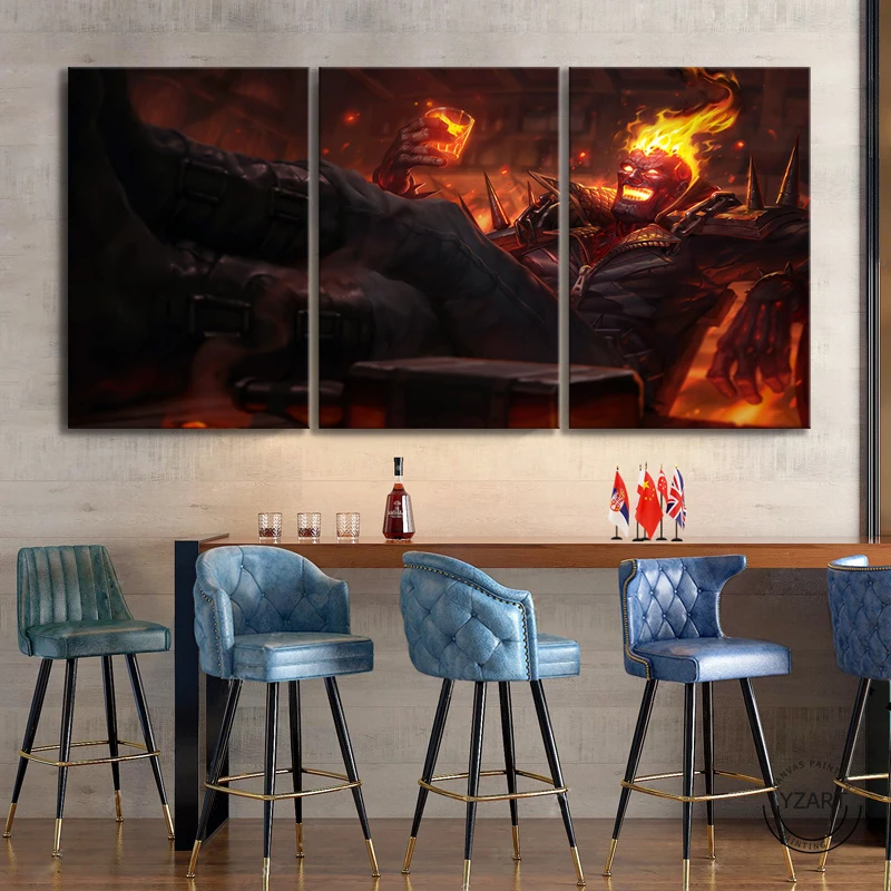 

Brand League of Legends Games Art Wall Decor Paintings LOL Video Games Canvas Paintings Creative Home Decoration Wall Art