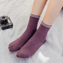 1 пара новых зимних плотных теплых шерстяных махровых полотенец, женские носки, винтажные рождественские однотонные носки, цветные носки, подарок, милые носки, горячая новинка