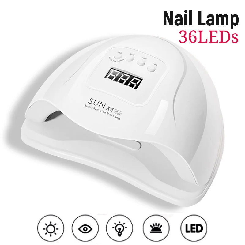

LED Nail Dryer SUN X5 Plus Gel Polish Curing Lamp UV With Motion Sense LCD Display Quick Dry UV Lamp For Manicure Lamp