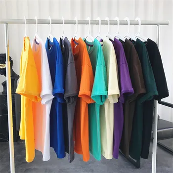 

2020 new summer cotton cotton t-shirt for men plus size 5xl short sleeve tops tshirt loose solid tops tee men