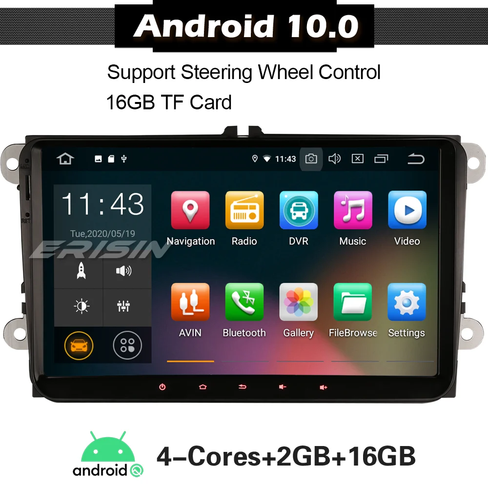 5118 Android 10 Auto Stereo Radio für VW Golf 5 6 Touran T5 Sitz DAB +  Radio Autoradio Multimedia player 9 \