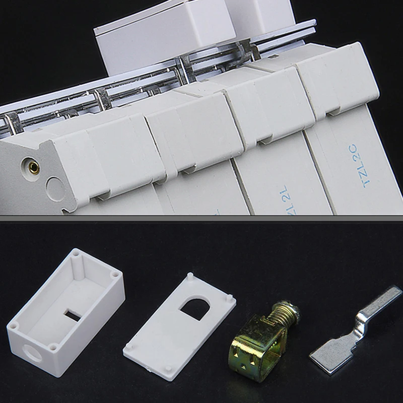 1 pieces C45 busbar terminal block 100A terminal block straight elbow busbar circuit breaker distribution box terminal block
