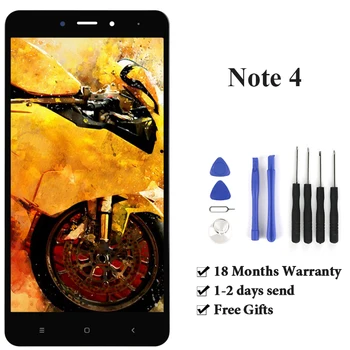 

5.5" inch LCD Screen For xiaomi Redmi Note 4 LCD MTK Version high Quality Phone Replacement Display Digitizer With/No Frame