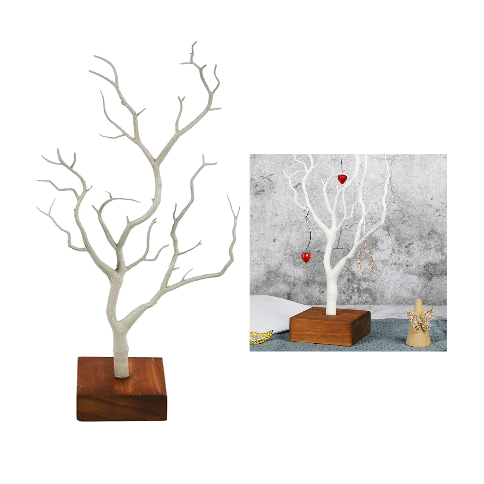 Jewelry Tree Stand Storage Organizer Earring Hanging Holder Rack New Dangle Earring Storage Holder Free Standing Accessories