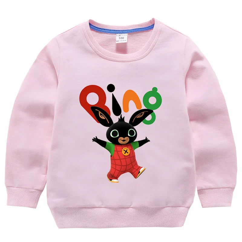 Осень г. Милая толстовка с кроликом, детские толстовки детский свитер для девочек футболка с длинными рукавами для мальчиков топы, Спортивная рубашка, свитер - Цвет: color 1