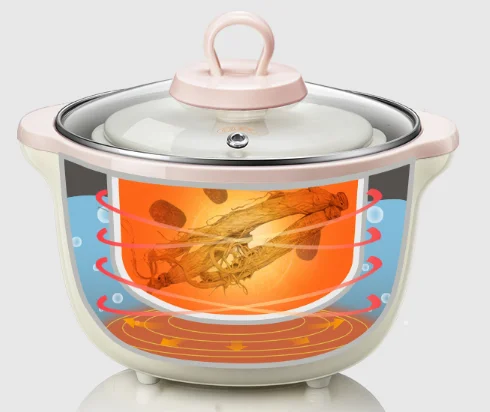 Home ceramic soup soup congee bird's nest electric stew J03
