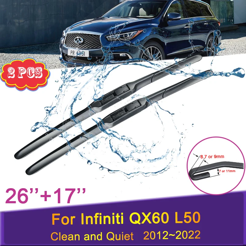 Щетки стеклоочистителя для Infiniti QX60 L50 2012 2013 2014 2015 2016 ~ 2022 | Автомобили и мотоциклы
