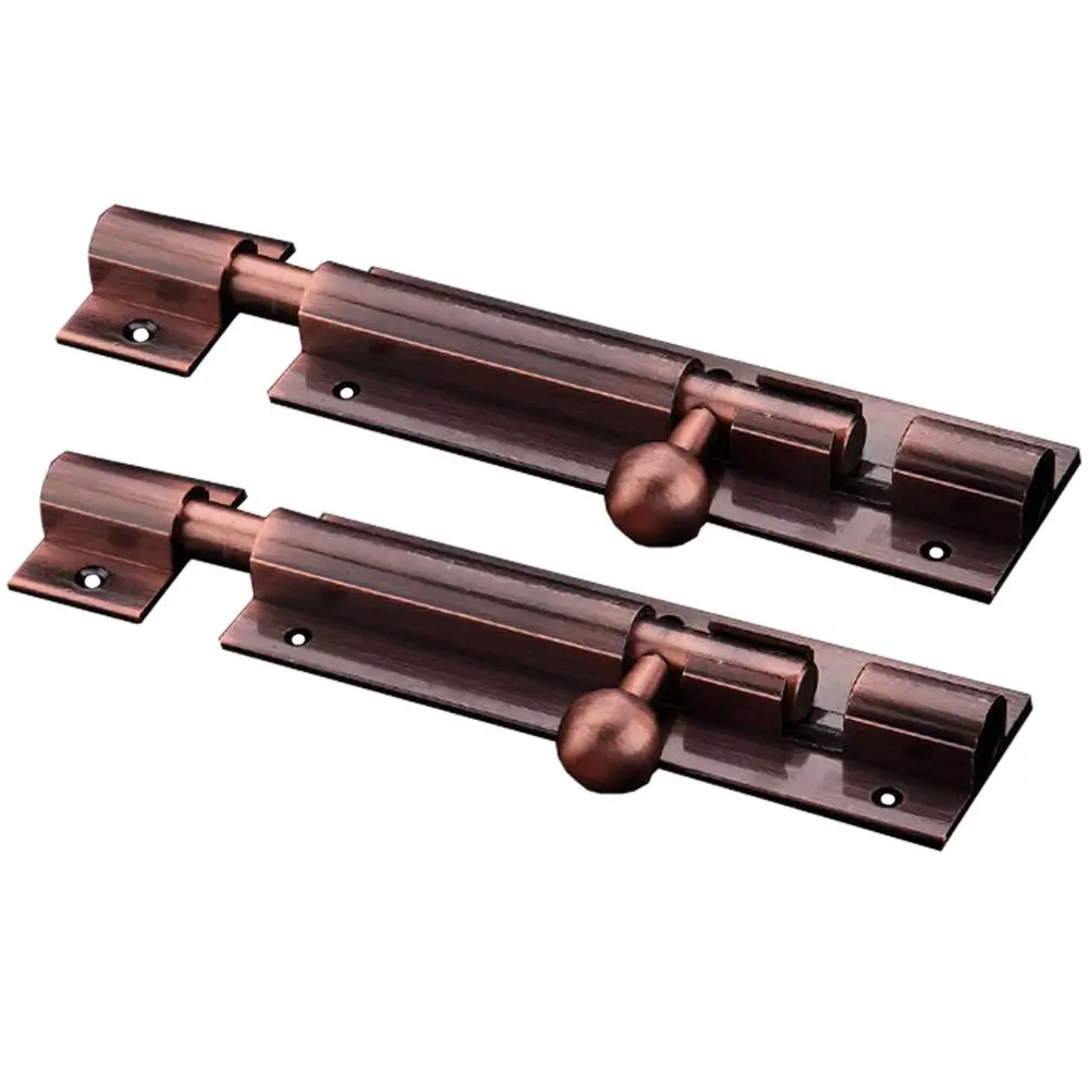 2 Pack Door Bolt Sliding Latch Antique Solid Door Bolt 6 Inch, Barrel Latch Buckle Lock for Bathroom Window Furniture Gate