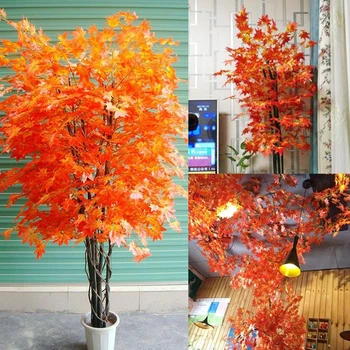 

12Pcs/Lot Artificial Ficus Microcarpa Leaf Plastic Tree Branches Outdoor Handmade Leaves for DIY Party Home Office Decor