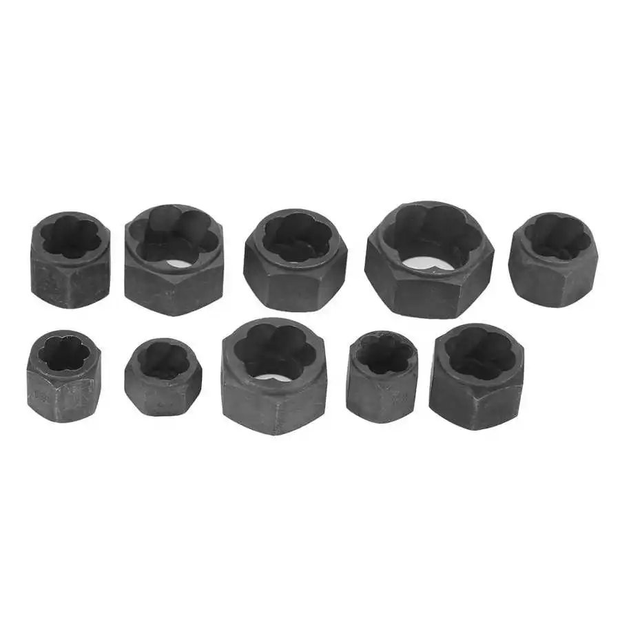 Household Power Tool Set Practical 10pcs Damaged Nut Bolts Remover Extractor ＃1‑＃10 (Short Type) | Инструменты