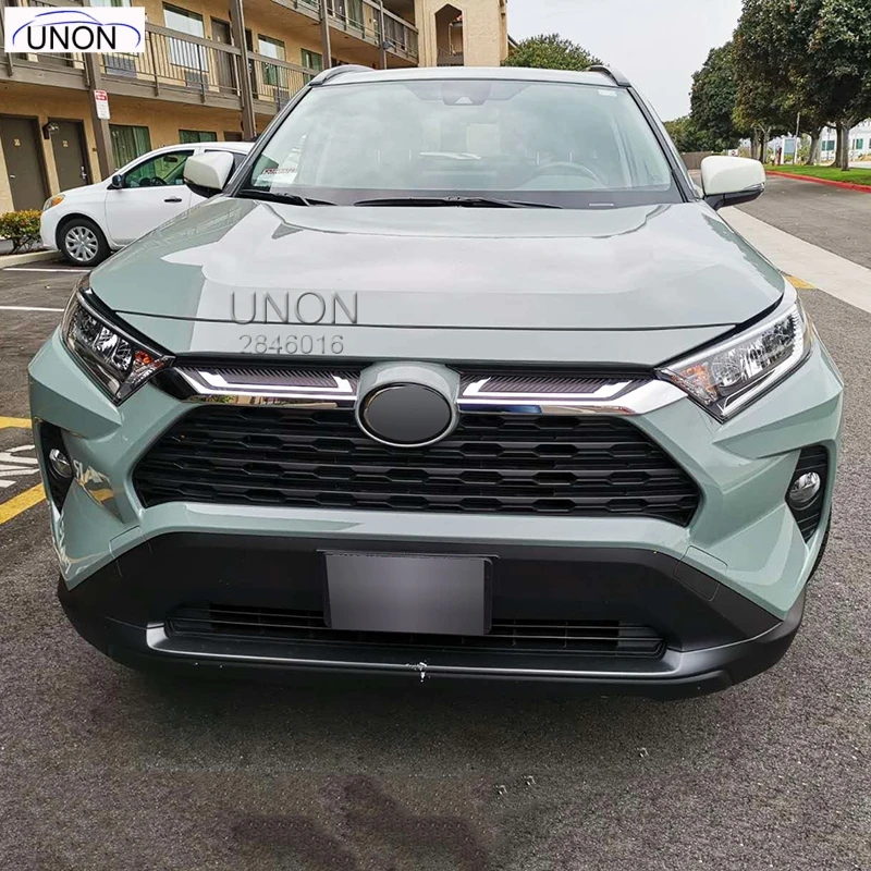 Для Toyota RAV4 ABS автомобиля Передняя верхняя головка решетка решетки крышка отделка 2 шт