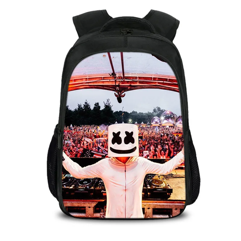 Style 12 15,7 дюймов Marshmello DJ звезда улыбка мальчик девочки школьная сумка Книга сумка рюкзак дети студентов Mochila обратно в школьный подарок - Цвет: Style 12