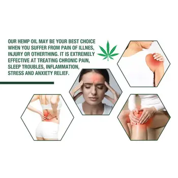 

30ML Hemp Oil 100% Natural Sleep Aid Anti Stress Hemp 2000mg Oil, Essential & Anxiety Relief, Stress Contains cbd N4R4