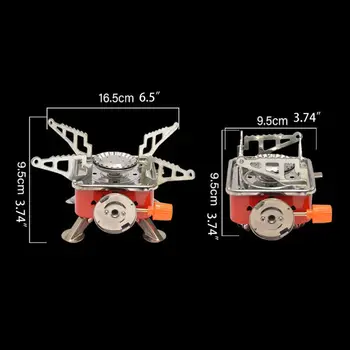

Mini Camping Stove Folding Outdoor Gas Stove Portable Picnic Split Cooker Burner N1HF