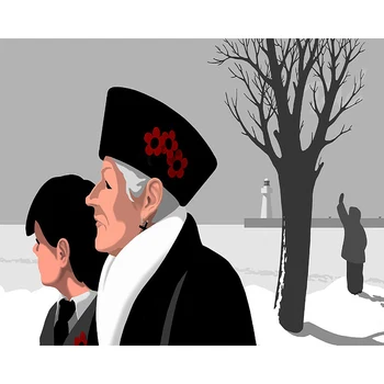 

DIY Painting By Numbers Winter Landscape Kit Oil Picture By Numbers Artist Wall Art Painting on Canvas Home Decoration Gift