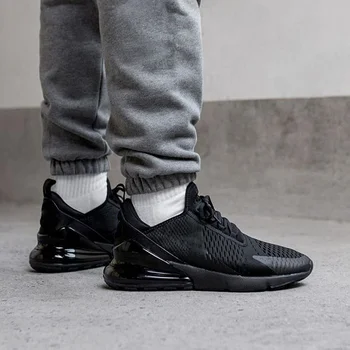

Black Color Air Maxs 270 Shoes Sneakers Comfortable Men Running Shoes Casual Shoes Breathable Lightweight Lace-up Mesh Shoes