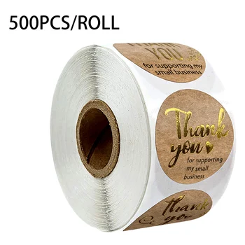 

500 Pcs 8 Designs Thank You Stickers Labels Sticker Scrapbooking for Journal Stationery Sticker Holiday gift pet Packing sticker