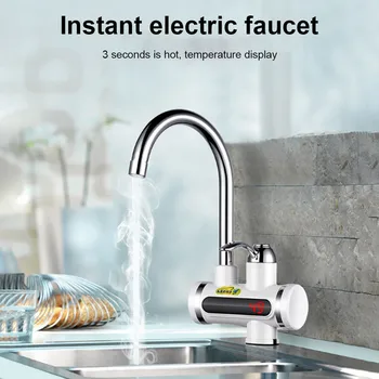 

Electric Water Heater Tankless Kitchen Instant Hot Water Tap Heater Water Faucet Heating Tap