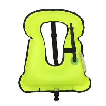 

Personal Flotation Device Inflatable Lifejacket Portable Bright Color Snorkeling Vest Random Color