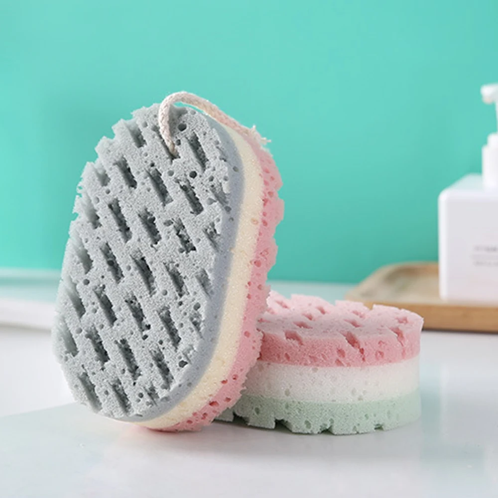 Three-color Sponge Bath Ball Soft Shower Rub Quick Foaming Massage Brush For Whole Body Exfoliation Bath Accessorie exfoliating shower brush bath brush shower scrubber shower sponge bath sponge ball bath sponge exfoliating bath brush exfoliating scrubber exfoliating shower scrubber