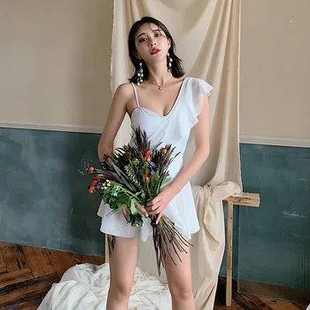 

High Waist Swimsuit One-Piece Swimsuits Swiming Suit Women One Piece Swimwear 2019 Woman Badpak Plus Size Korean New Bikini