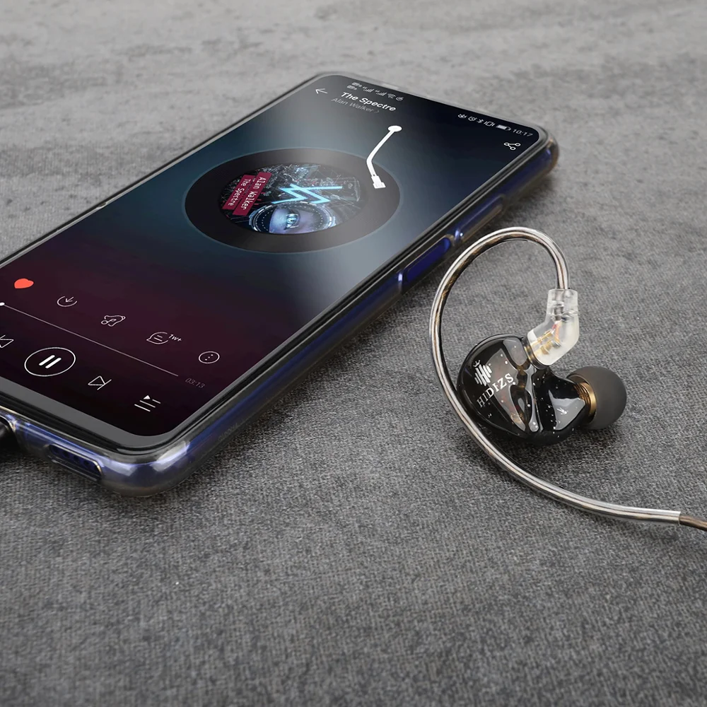 Hidizs MS1 Rainbow 3 5mm Headphones Wired Audiophile Dynamic Diaphragm Hi Fi IEM Earphones with Detachable Cable