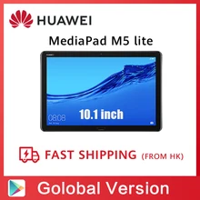 Version mondiale HUAWEI MediaPad M5 lite tablette 10.1 pouces 3 go 32 go Kirin 659 Octa Core LTE 7500 mAh Android 8.0 Support MicroSD(China)
