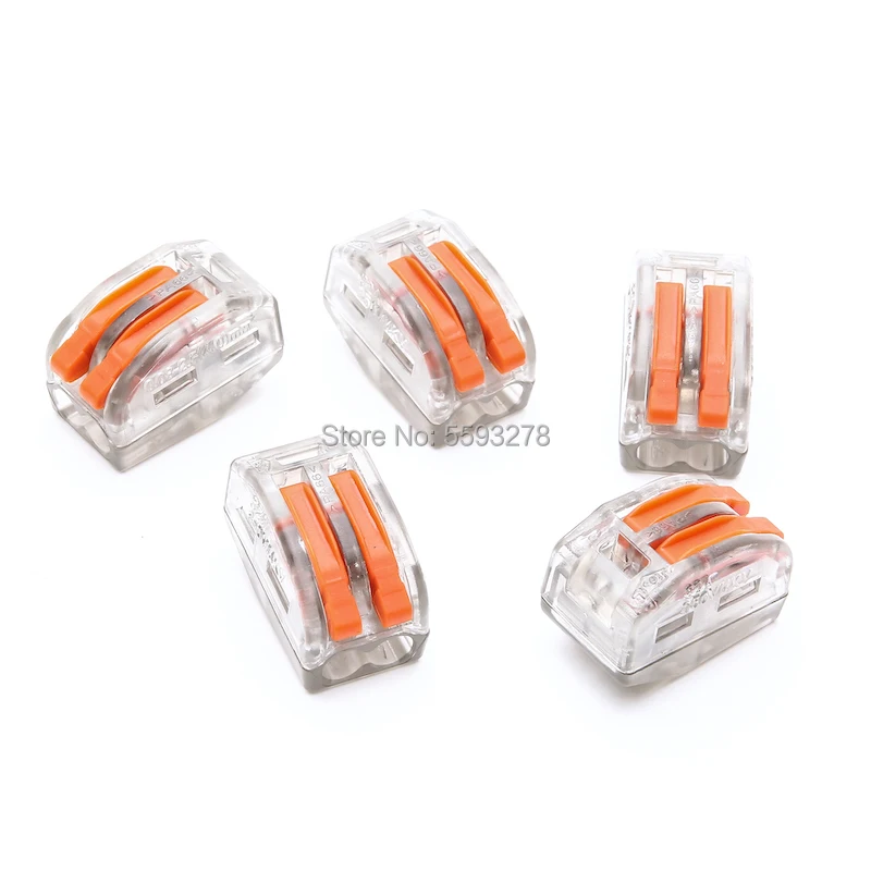 

2PCS/LOT Push-In-Terminal-Block Compact Fast-Wire Universal Mini Wire-Connector Compact Terminal-Block Plug-In