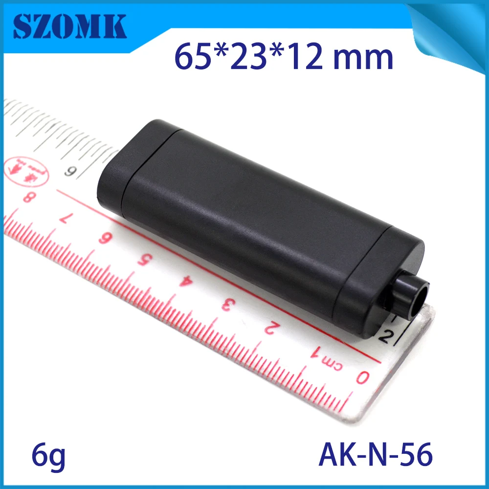 

10pcs 65*23*12 abs black color plastic suqare shape usb electronic case customized small enclosure