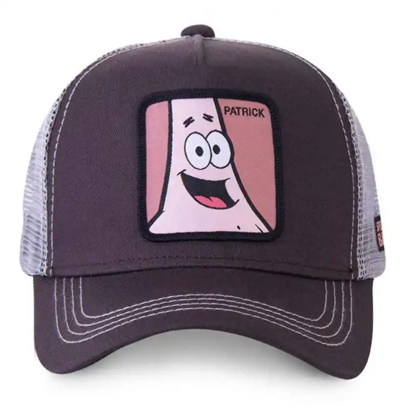 Новая сетчатая шапка Патрик Snapback хлопок Губка Боб бейсболка для мужчин и женщин хип хоп дальнобойщик папа Регулируемый головной убор gorras дропшиппинг - Color: PATRICK