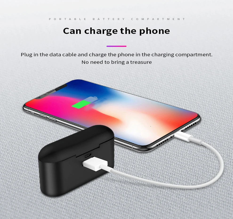 Tkey X18 Bluetooth беспроводные наушники мини Зарядка Наушники стерео звук наушники для Iphone Xiaomi huawei Oppo смартфон