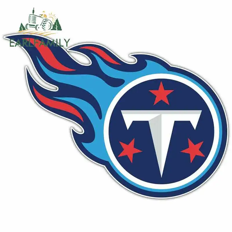 EARLFAMILY 13 см x 9,5 см для Tennessee Titans, автомобильные наклейки и Переводные картинки, водонепроницаемые, модные, окклюзионные, царапины, украшение для автомобиля