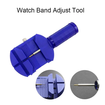 

Watches Link Pin Remover Adjustable Blue Plastic Dismantle Watches Steel Belt Chain Adjuster Watch Band Adjuster Repair Tool