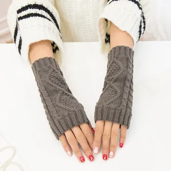 

Women's Fashion Touch Screen Full Finger Women Cute Play Mobile Phone Warm Gloves Soft Knitting Winter Gloves Гольфы #YL10