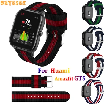 

Nylon watchband For Garmin vivoactive 3 replacement 20mm for Xiaomi Huami Amazfit GTS Bip BIT PACE Lite Youth wrist straps