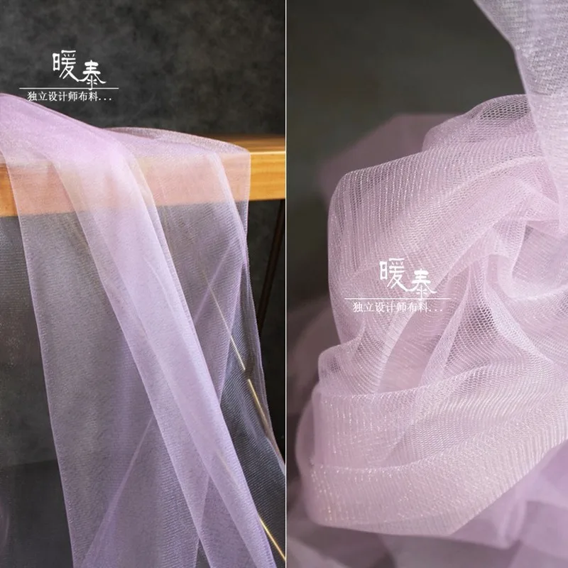 

Lustre Mesh Tulle Fabric Rouge color DIY Patchwork Bridal Veil Party Decor Sewing Fluffy Skirt Wedding Dress Designer Fabric