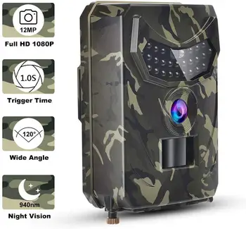 

Trail Game Camera Pr-100 Hunting Camera Infrared Scouting Camera Hunting Trail Camera Hd 12Mp 1080P Wildlife Camera Infrared