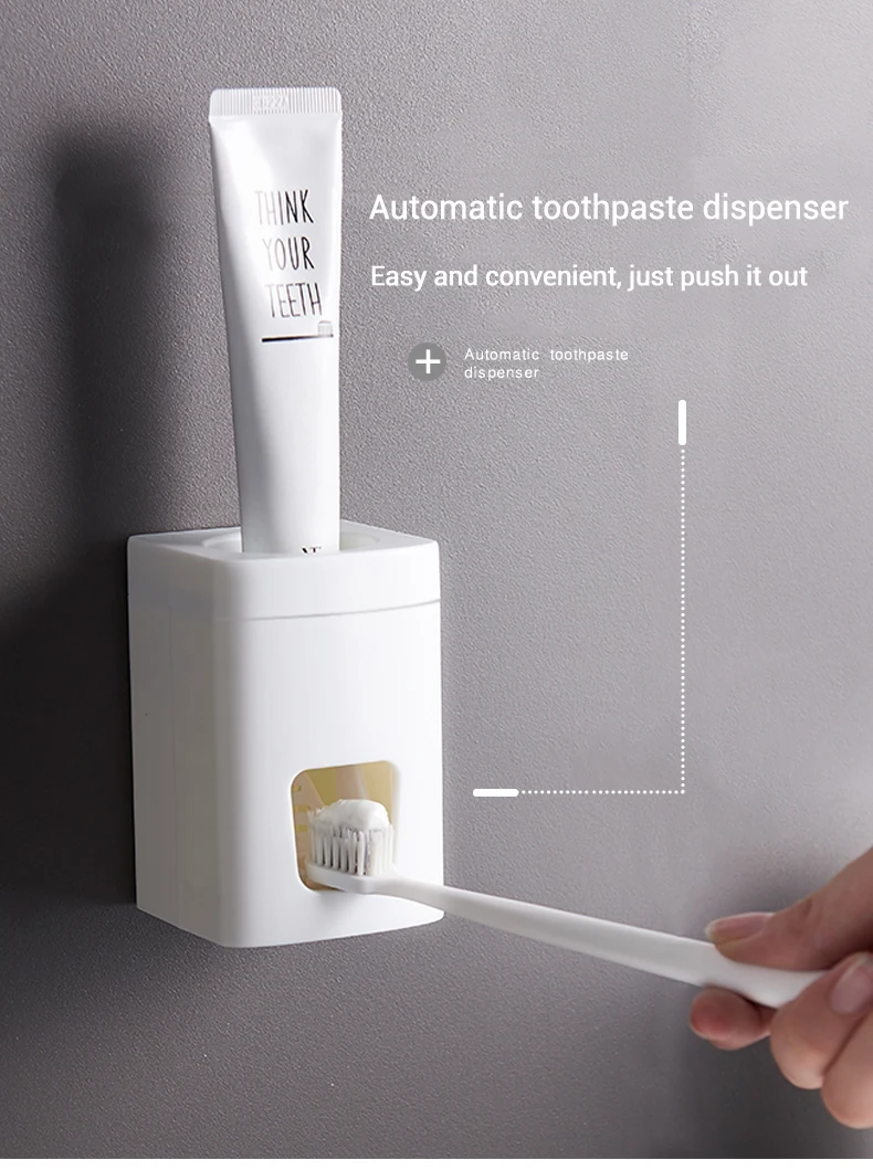 Автоматический диспенсер для зубной пасты для ванной аксессуары набор зубная паста соковыжималка держатель зубной щетки настенный держатель для ванной комнаты держатель зубной щетки