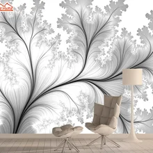 Черно-белое дерево 3d природа фотообои обои для гостиной обои для стен самоклеющиеся обои в рулоне