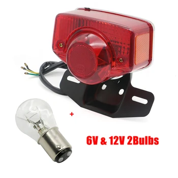 

12V 6V Bulbs Motorcycle Tail Light Taillight Brake Lamp For Honda CT 70 SL70 XL70 CL70 CT90 S90 CL90 CT125 CT70 70 90cc scooter