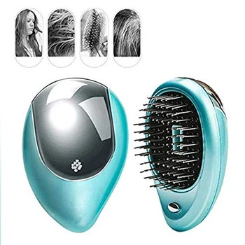 

Portable Electric Ionic HairbrushElectric Ionic Hairbrush Mini Anti-Static Scalp Head Massage Comb for Hair Care Hair Growth