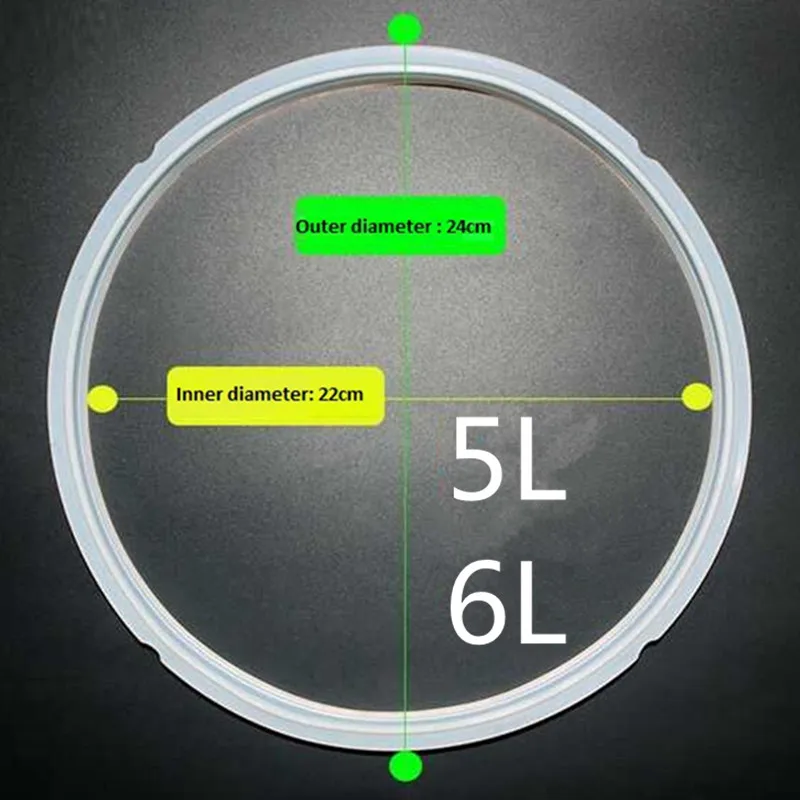 Силиконовое уплотнительное кольцо 4L 5L 6L скороварка внутренний бак рисоварка часть из нержавеющей стали горшок Силиконовое уплотнительное кольцо