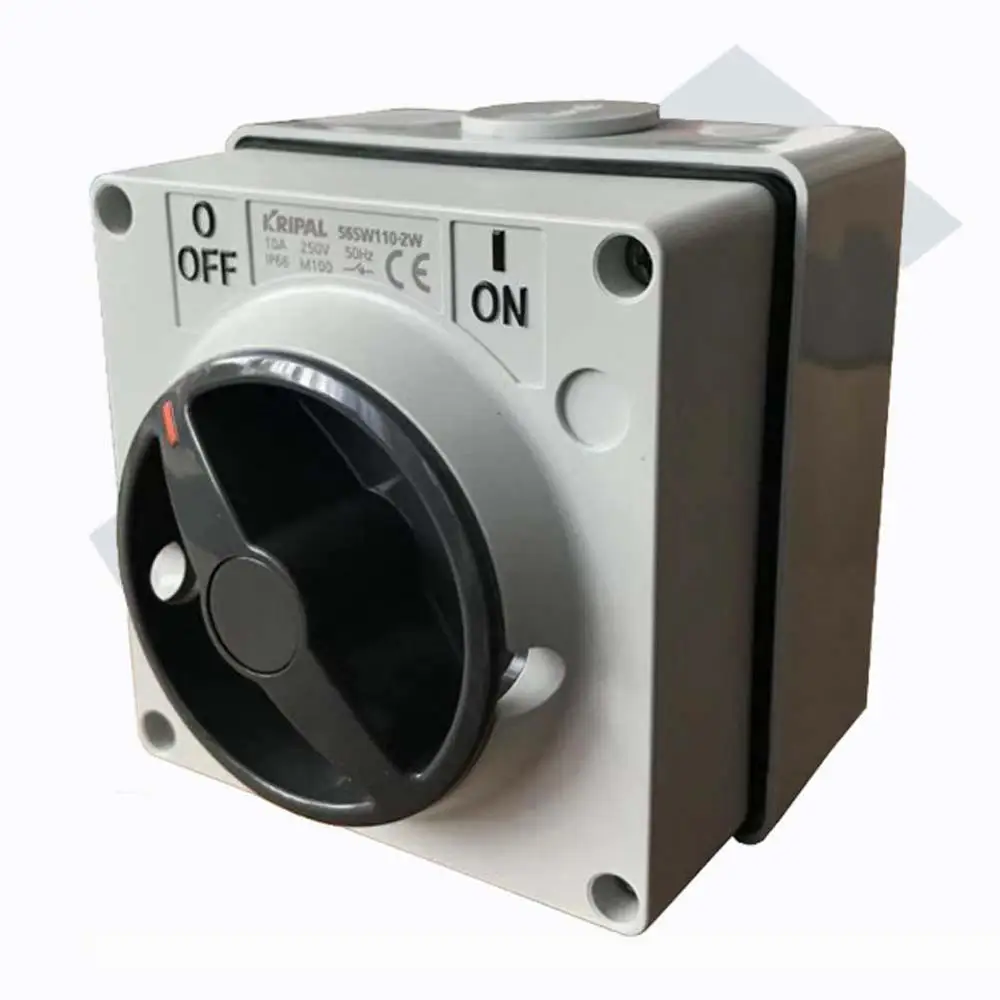56SW110 250V 10AMP квадратный водонепроницаемый вкл/выкл изолирующая ручка переключатель промышленные выключатели питания для садовых газонов и зеленых машин
