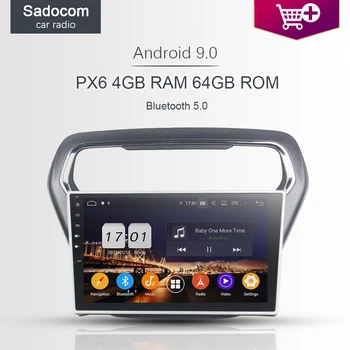 

PX6 10.1" DSP Android 9.0 car radio 5.0 64G ROM 4GB RAM 8 core Car DVD Player GPS RDS autoradio DVR For Ford ESCORT 2014 2015