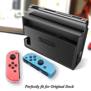 

Clear PC Hard Case Protective Cover Shell for Nintend Switch Console Joy-Con Controller Crystal Transparent Full Body Protector